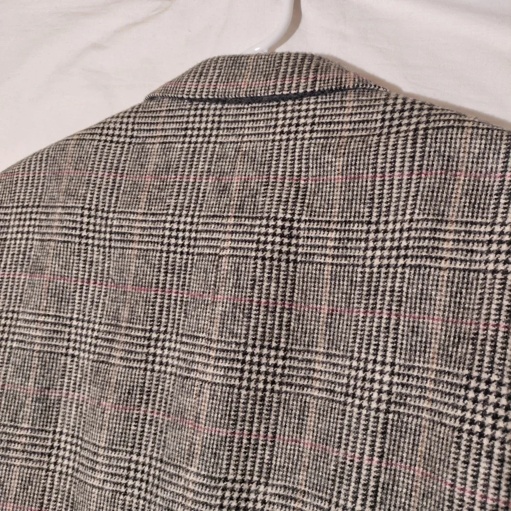 Brooks Brothers Mens 41L Blazer 100% Camel Hair Glen‎ Plaid Sport Coat USA